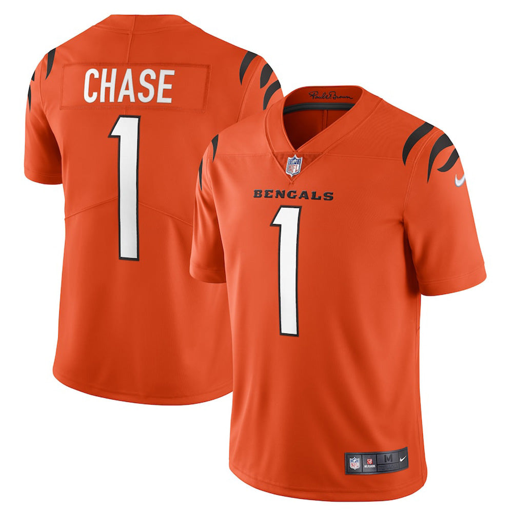 Men's Cincinnati Bengals Ja'Marr Chase Vapor Jersey - Orange