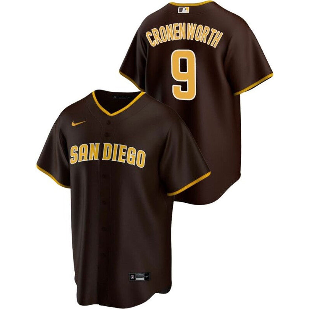 Men's San Diego Padres Jake Cronenworth Cool Base Replica Alternate Jersey - Brown