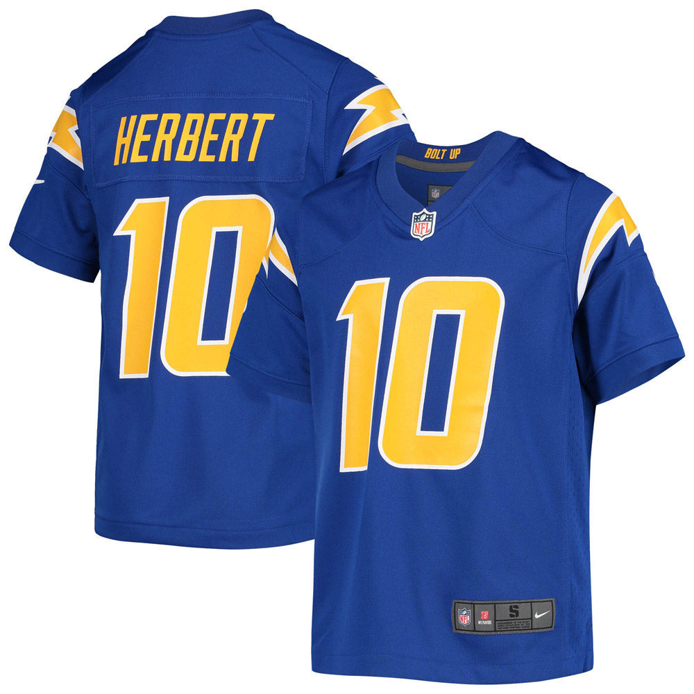 Youth Los Angeles Chargers Justin Herbert Game Jersey Royal Blue