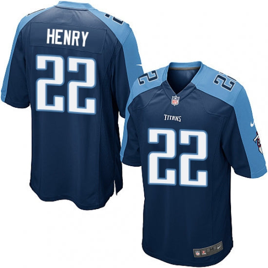 Men's Tennessee Titans Derrick Henry Alternate Game Navy Blue Jersey